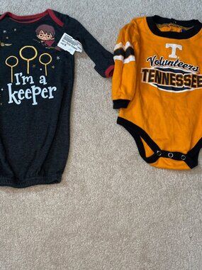 Baby Boy Clothing Univ of Tn and Harry Potter Birth to 18months
